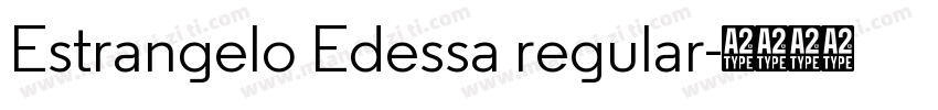 Estrangelo Edessa regular字体转换